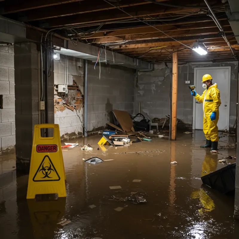 Flooded Basement Electrical Hazard in Summerlin South, NV Property